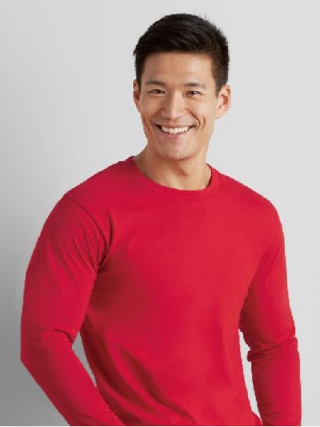 長袖圓領純棉T恤、系服、班服、團體服圖樣