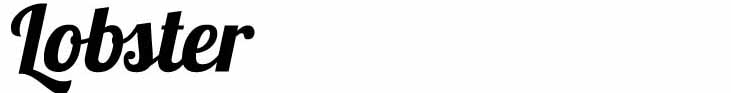 Font Lobster