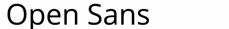 Font Open Sans