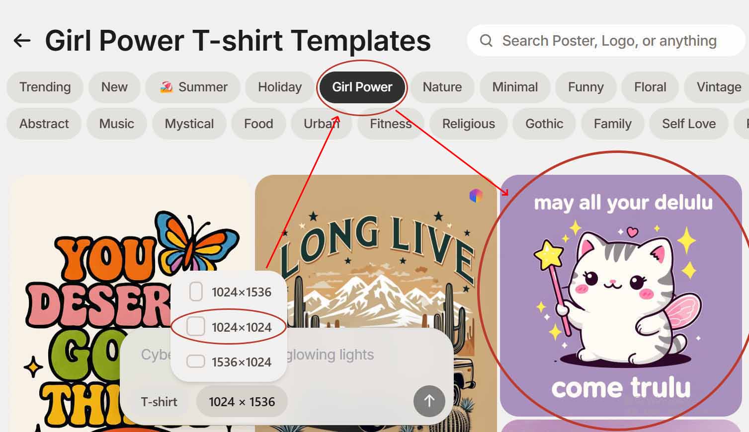 Playground AI製作T-shirt圖片