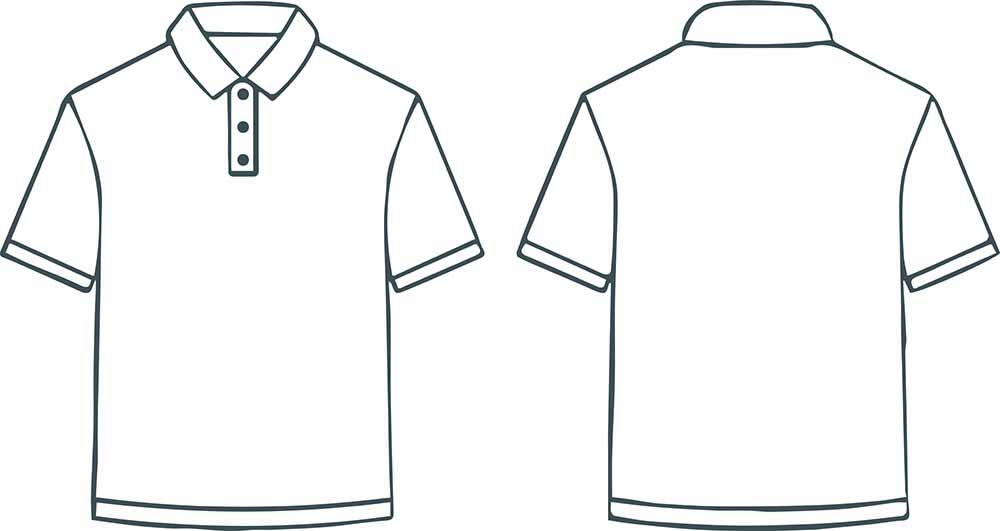 Polo衫版型圖