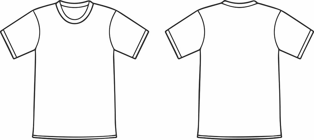 T-shirt版型圖