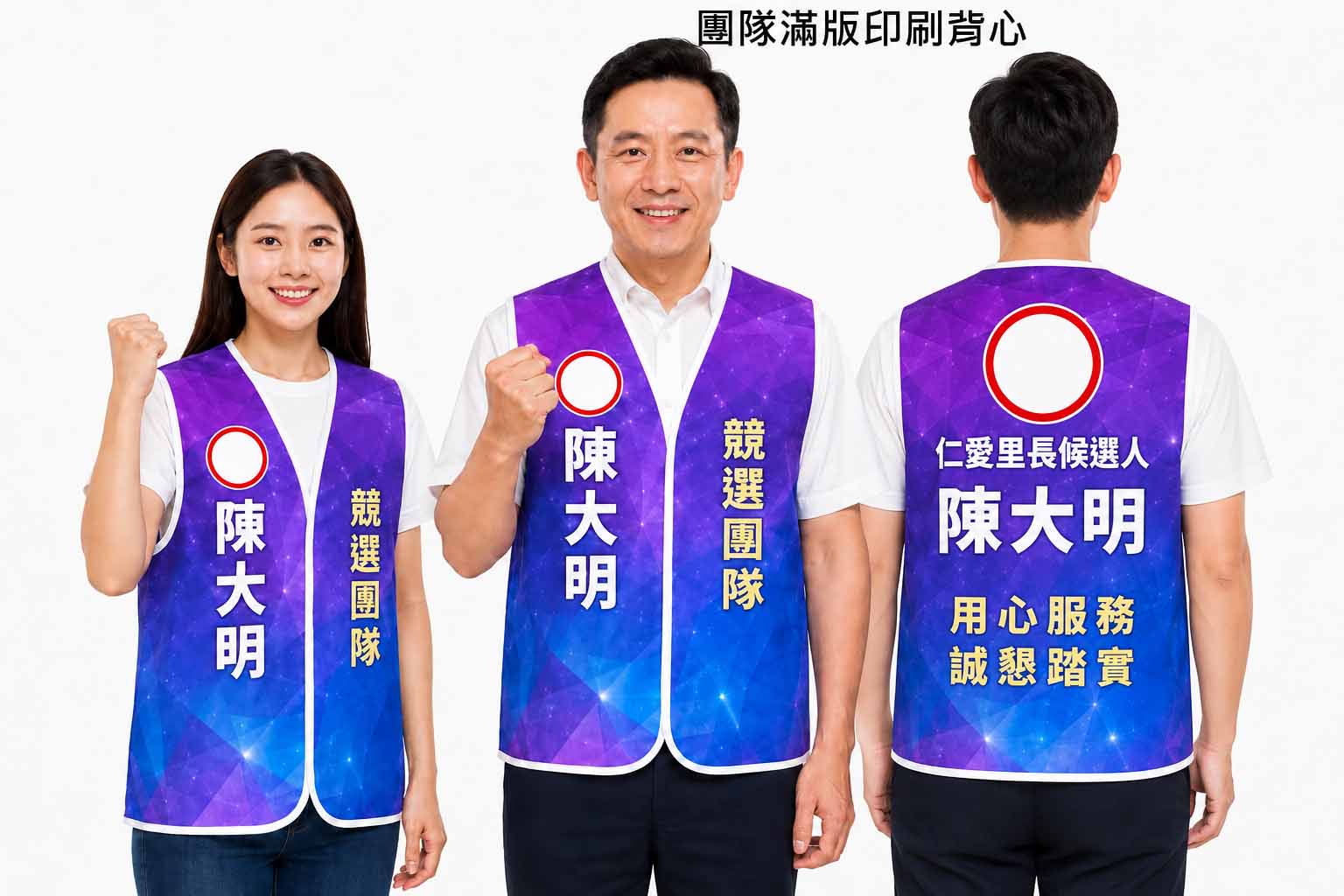 團隊滿版印刷志工背心