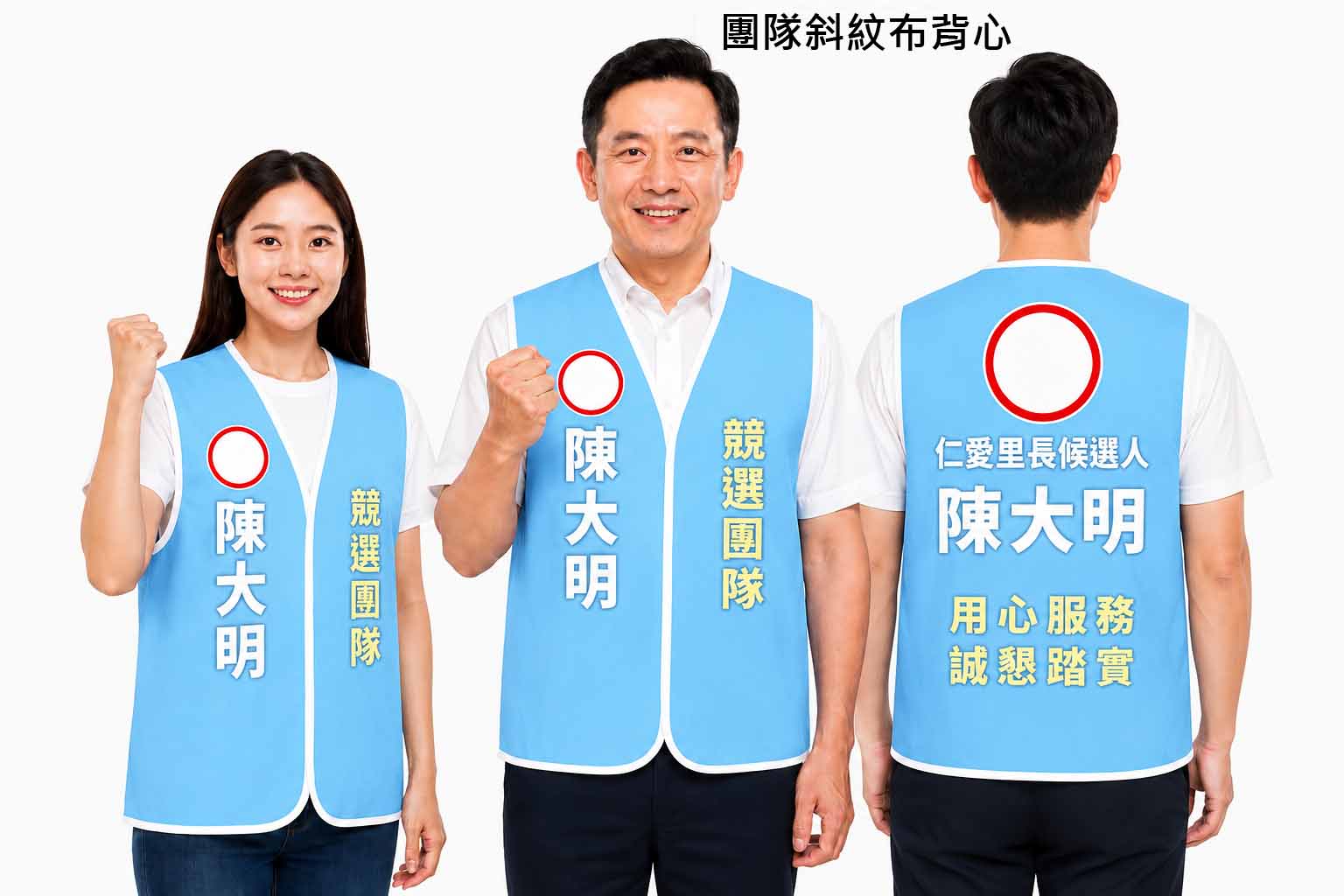 團隊斜紋布志工背心